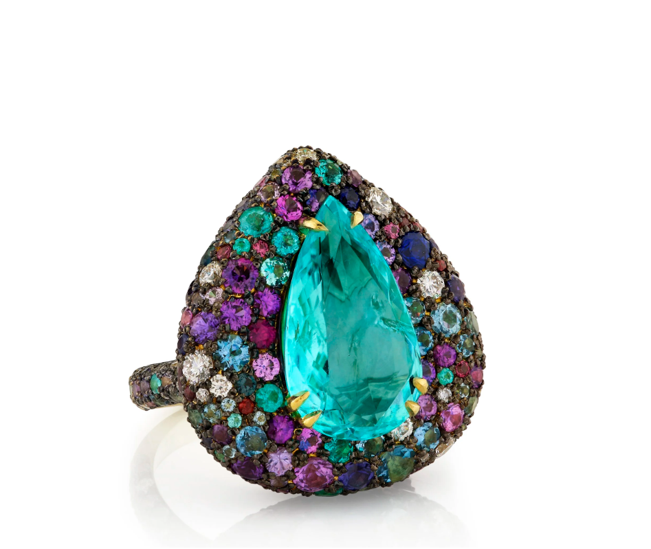 Paraiba Tourmaline Cocktail Ring